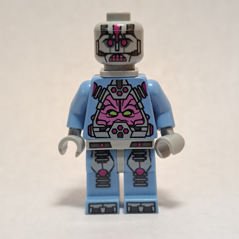 Le kraang avec armure bleu moyen, support de cou (The Kraang with Medium Blue Armor, Neck Bracket)