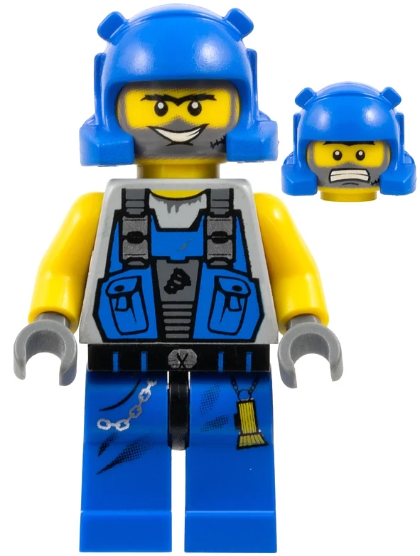 Duc, bleu avec des bras jaunes (Duke, Blue with Yellow Arms)