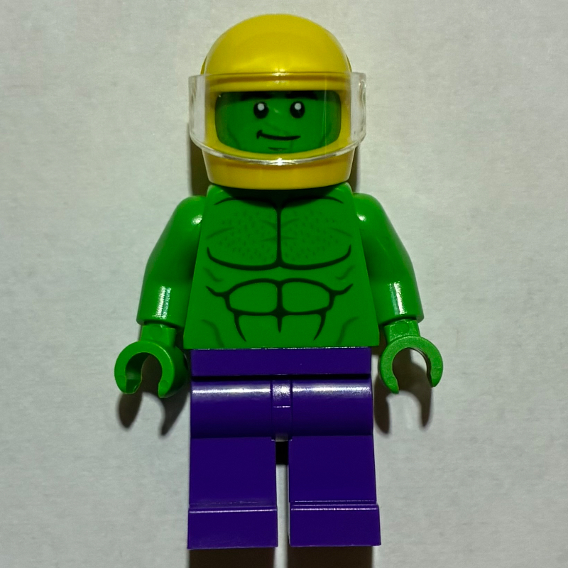 Hulk, figurine, casque jaune (Hulk, Minifig, Yellow Helmet)