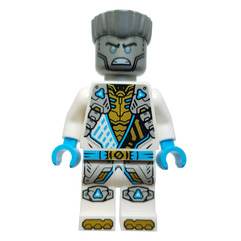 Zane, costume blanc, cheveux argentés, en colère (Zane, White Suit, Silver Hair, Angry)