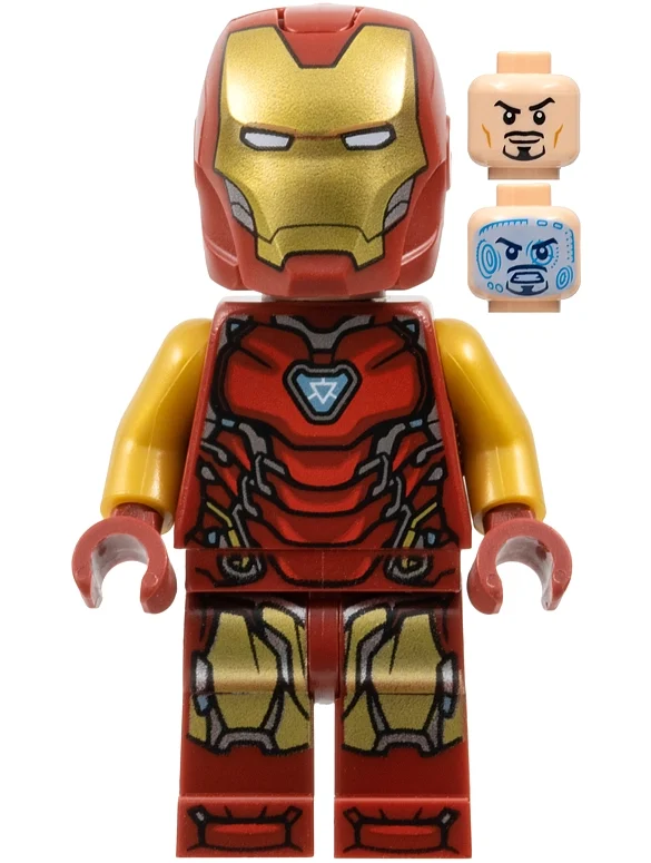 Iron Man marque 85 armure, bras en or nacré, casque angulaire (Iron Man Mark 85 Armor, Pearl Gold Arms, Angular Helmet)