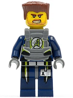 Charge d'agent avec l'armure, tête 3626c (Agent Charge with Armor, 3626c Head)