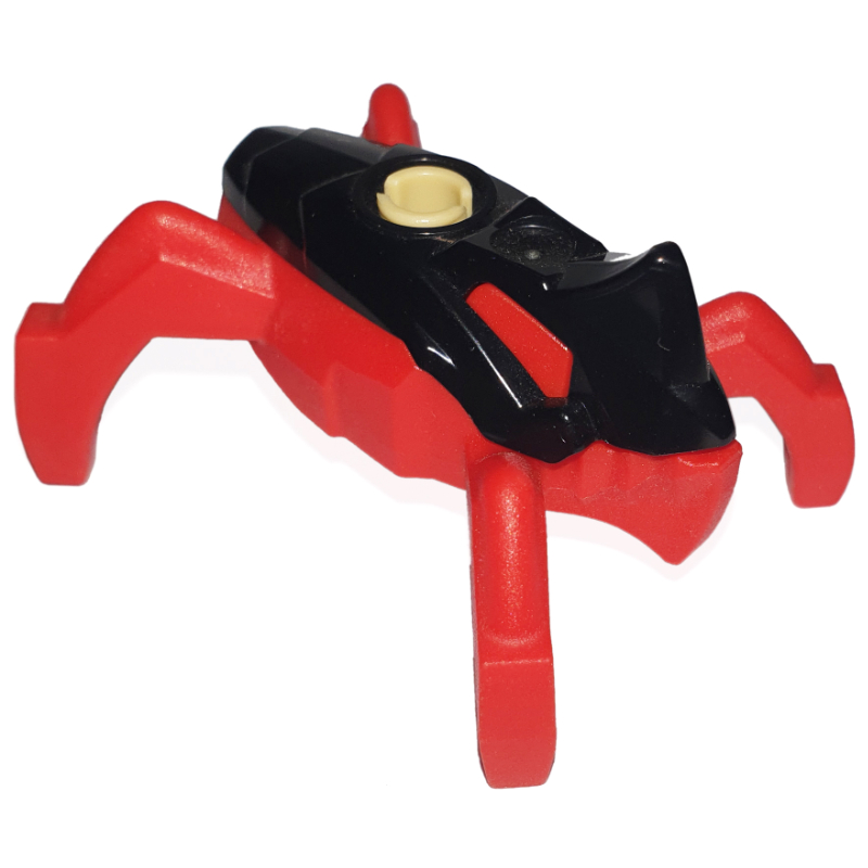 Pull d'usine de héros, haut noir, base rouge (Hero Factory Jumper, Black Top, Red Base)