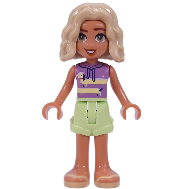Nova, haut lavande, jupe vert jaunâtre (Nova, Lavender Top, Yellowish Green Skirt)