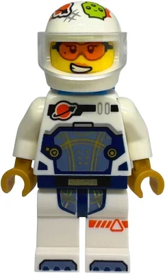 Astronaute, Jenny Brickle, combinaison spatiale blanche, sac à dos azur foncé, casque standard (Astronaut, Jenny Brickle, White Spacesuit, Dark Azure Backpack, Standard Helmet)