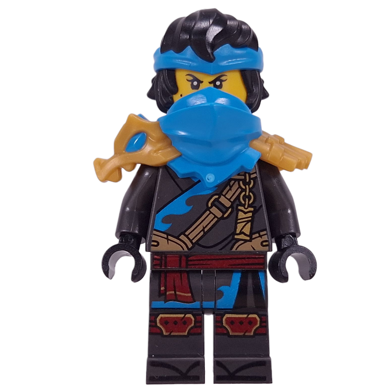 Nya, armure et masque d'épaule azur foncé, cheveux (Nya, Dark Azure Shoulder Armor and Mask, Hair)