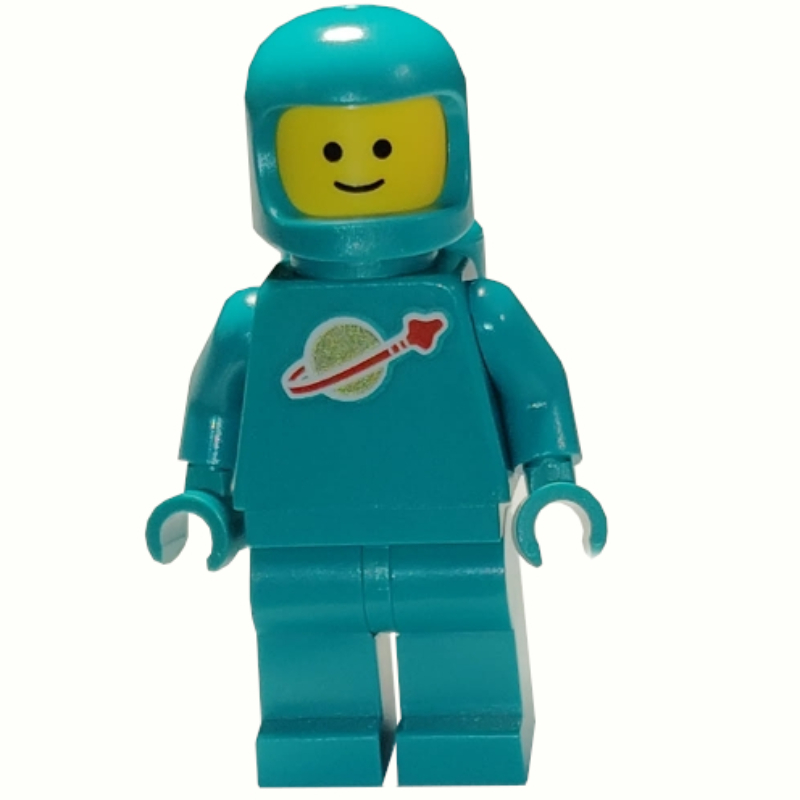 Astronaute classique, turquoise foncé avec bouteilles d’air (Classic Spaceman, Dark Turquoise with Airtanks)