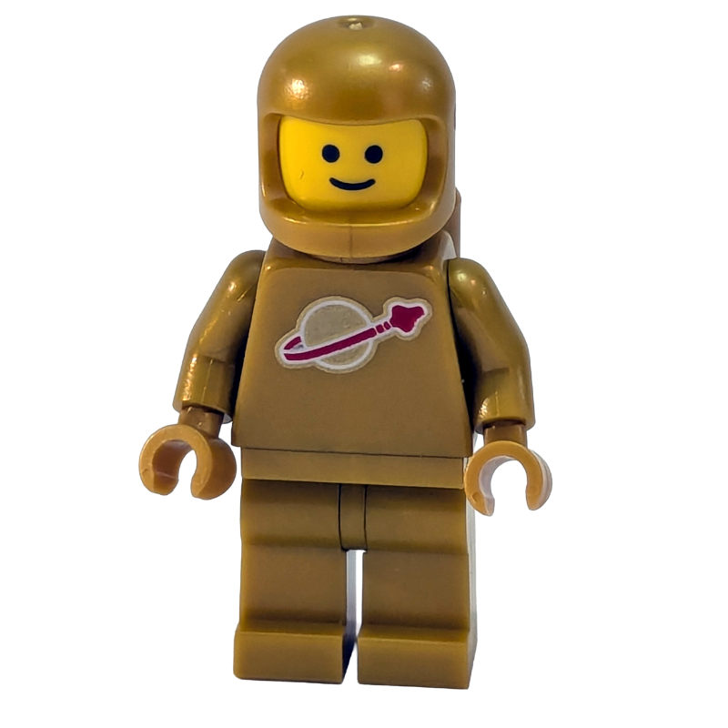Homme de l'espace classique, perle d'or avec bouteilles d’air (Classic Spaceman, Pearl Gold with Airtanks)