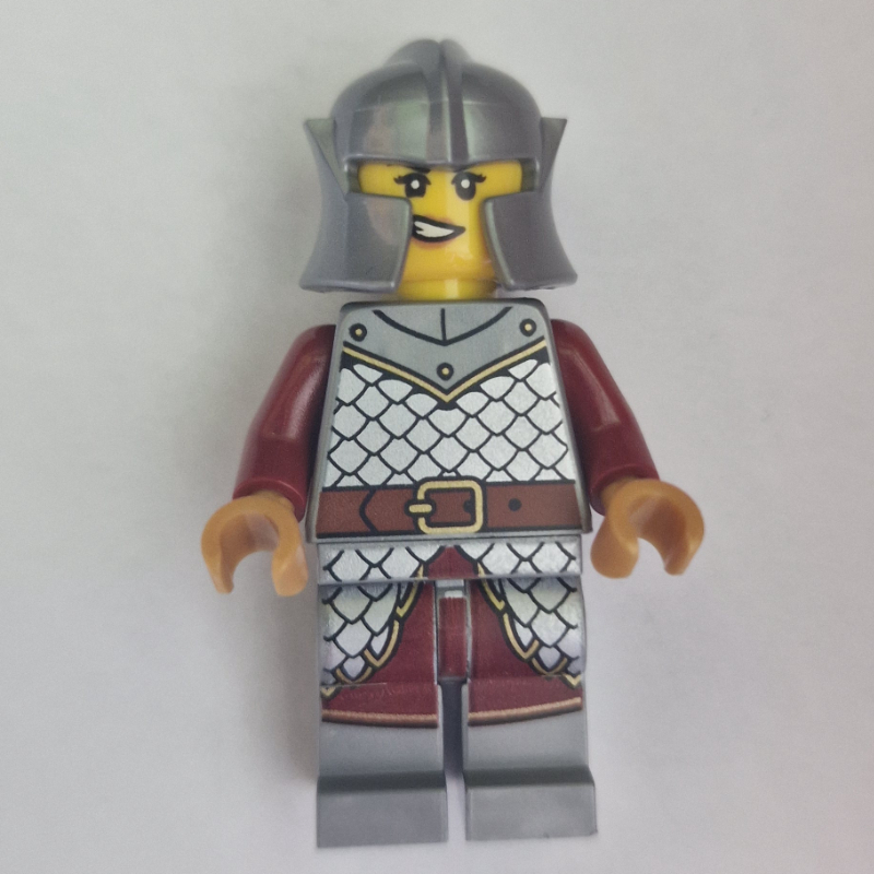Chevalier griffon, femme, bras rouge foncé (Griffin Knight, Female, Dark Red Arms)