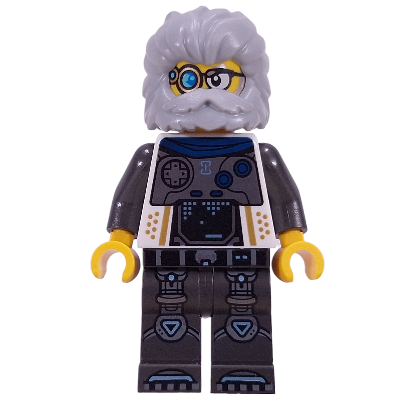 Mr. oz, torse blanc, pieds en titane perlé (Mr. Oz, White Torso, Pearl Titanium Legs)