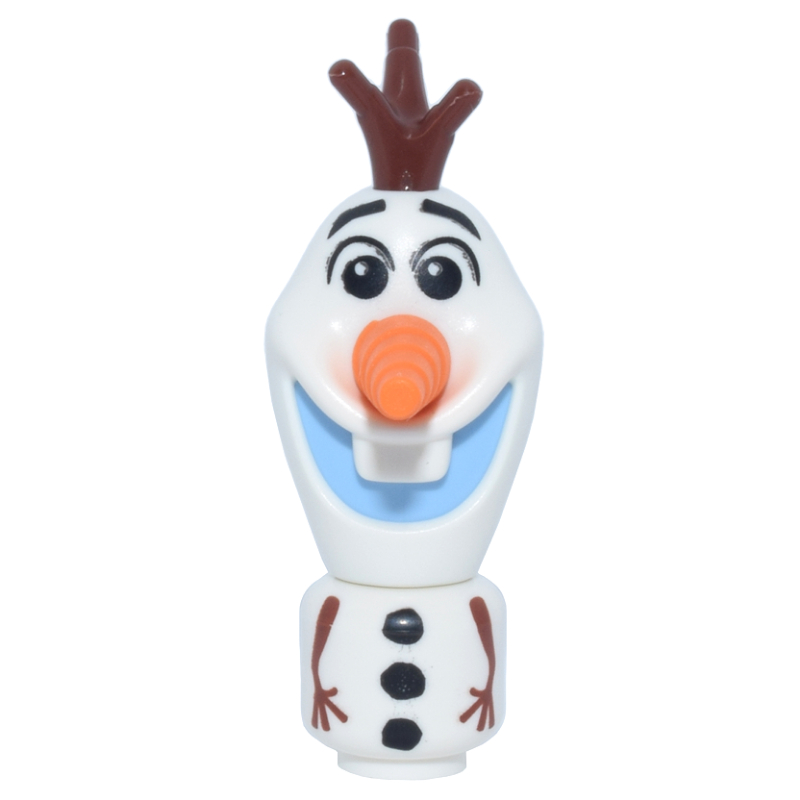 Olaf — micro-poupée, 3626c corps, cheveux de bâton, bouche bleu clair vif (Olaf - Microdoll, 3626c Body, Stick Hair, Bright Light Blue Mouth)