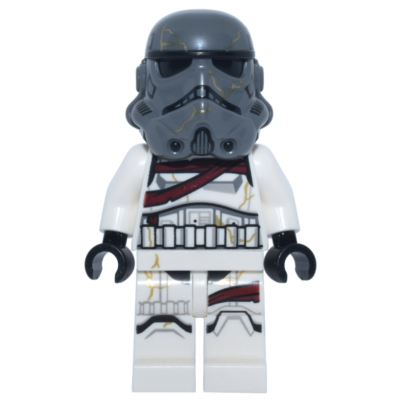 Soldat de nuit, casque gris bleuté foncé (Night Trooper, Dark Bluish Gray Helmet)