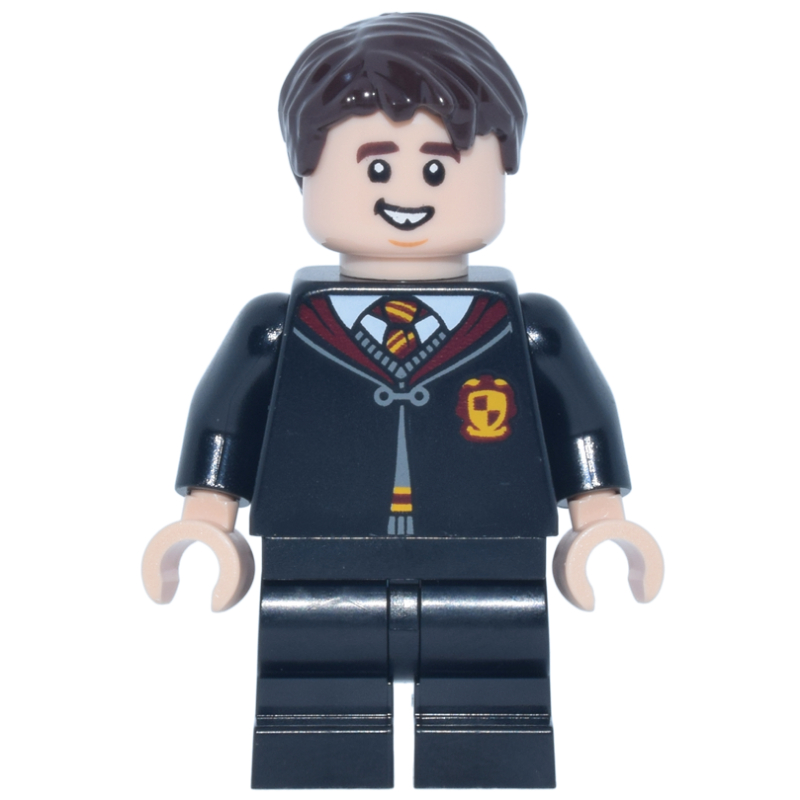 Neville Londubat, robe de Gryffondor, jambes courtes, heureux (Neville Longbottom, Gryffindor Robes, Short Legs, Happy)