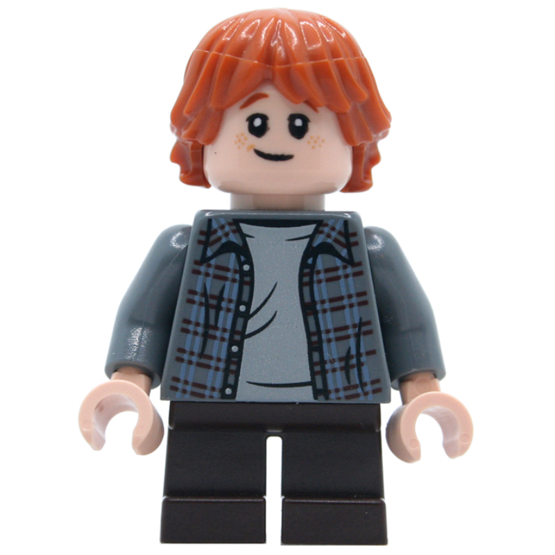 Ron Weasley, chemise gris bleuté foncé, jambes courtes (Ron Weasley, Dark Bluish Gray Shirt, Short Legs)