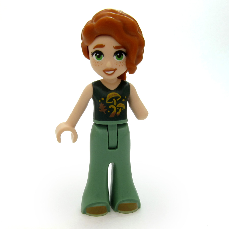 Automne - chemise vert foncé, pantalon vert sable (Autumn - Dark Green Shirt, Sand Green Pants)