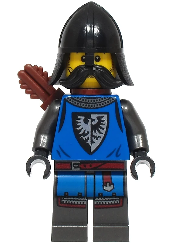 Chevalier faucon noir, moustache noire (Black Falcon Knight, Black Moustache)