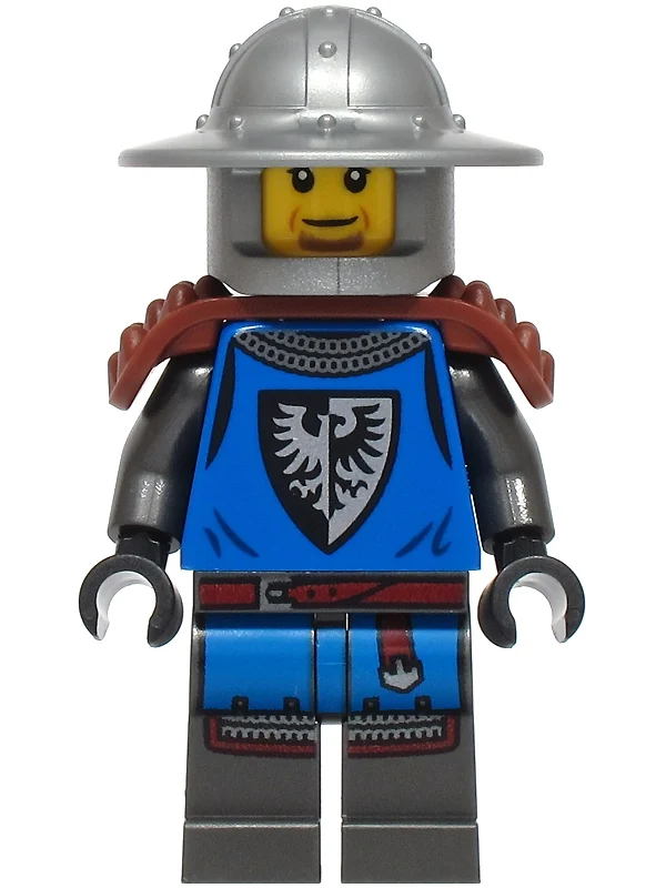 Faucon noir chevalier, épaulière brun rougeâtre (Black Falcon Knight, Reddish Brown Shoulder Guard)