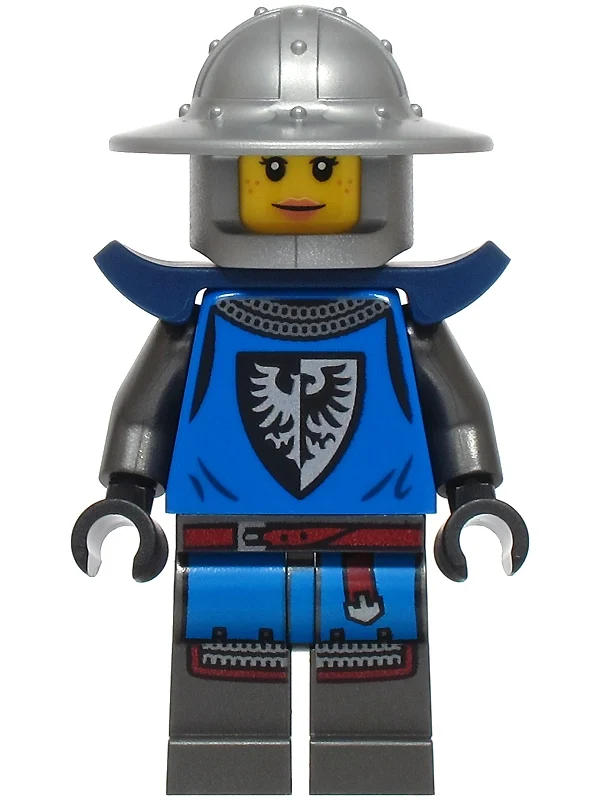 Faucon noir chevalier, épaule bleu foncé (Black Falcon Knight, Dark Blue Shoulder Guard)