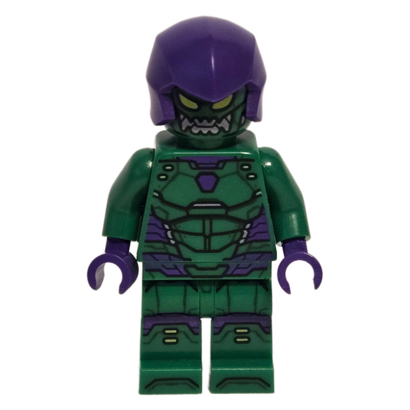 Bouffon Vert, capuche pourpre foncé (Green Goblin, Dark Purple Hood)
