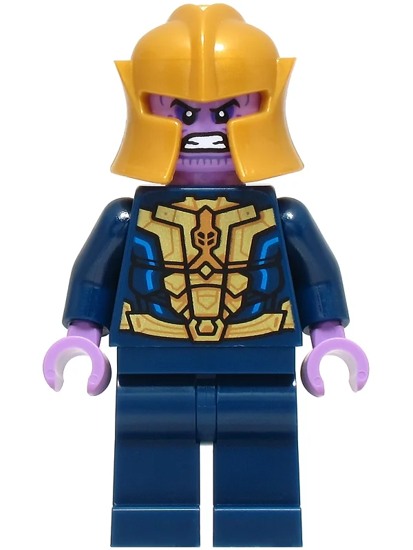 Thanos, tenue bleu foncé et dorée, bras bleu foncé (Thanos, Dark Blue and Gold Outfit, Dark Blue Arms)