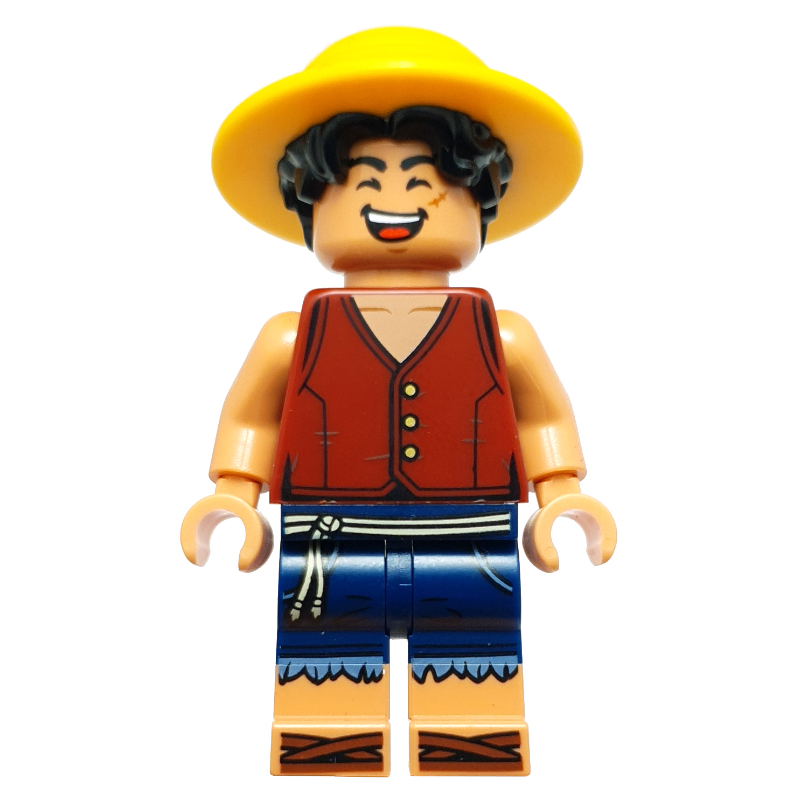 Singe d. Luffy, chapeau, bouche fermée (Monkey D. Luffy, Hat, Closed Mouth)