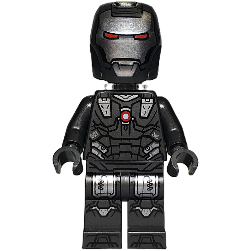 War Machine, support de cou transparent-clair, mains titane nacré (War Machine, Trans-Clear Neck Bracket, Pearl Titanium Hands)