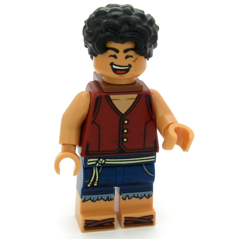 Singe d. Luffy, support de cou, gilet rouge foncé (Monkey D. Luffy, Neck Bracket, Dark Red Vest)