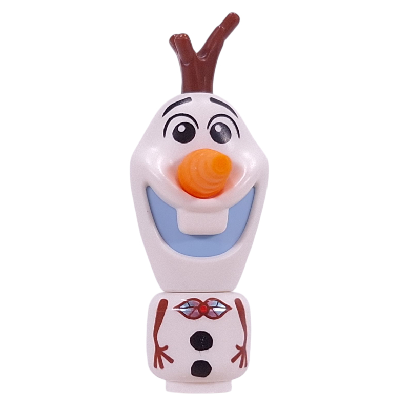 Olaf - micro-poupée, 28621 corps, cheveux stick, bouche bleu clair (Olaf - Microdoll, 28621 Body, Stick Hair, Bright Light Blue Mouth)