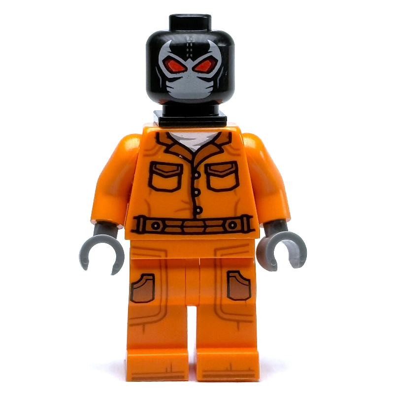 Bane, vêtements de prison, support de cou (Bane, Prison Clothes, Neck Bracket)