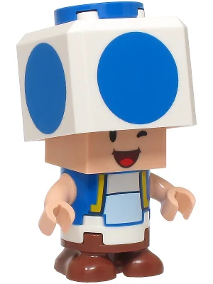 Crapaud bleu, clin d'œil (Blue Toad, Wink)