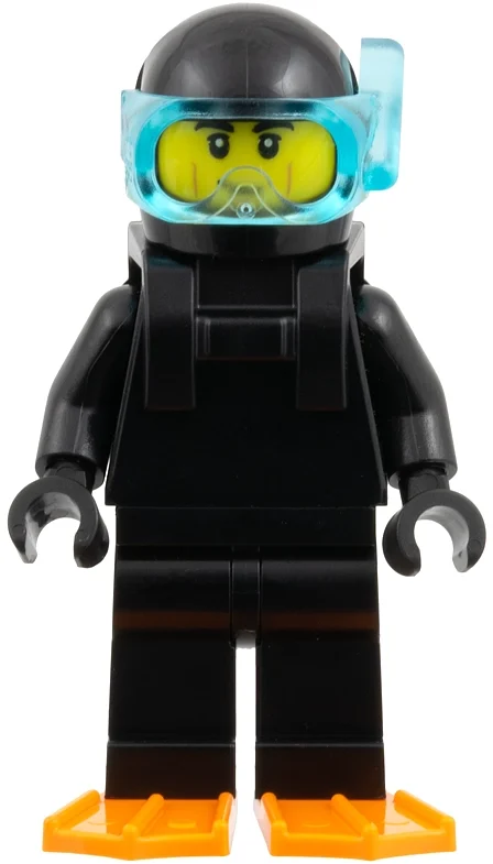 Plongeur, costume noir (Diver, Black Suit)