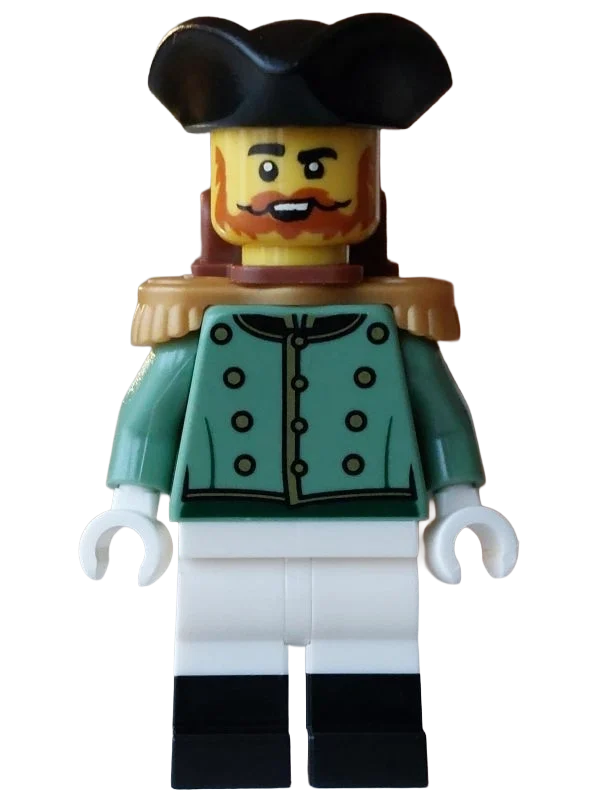 Soldat, uniforme vert sable, jambes blanches, chapeau noir, sac à dos (Soldier, Sand Green Uniform, White Legs, Black Hat, Backpack)