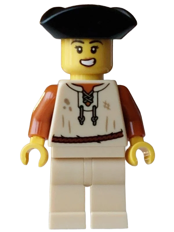 Pirate, femme, torse beige, jambes, chapeau noir (Pirate, Woman, Tan Torso, Legs, Black Hat)