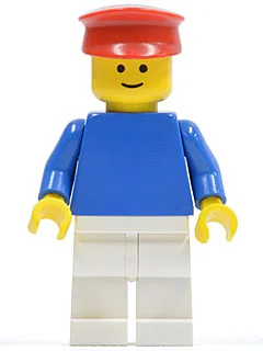 Torse bleu, jambes blanches, casquette rouge (Blue Torso, White Legs, Red Cap)