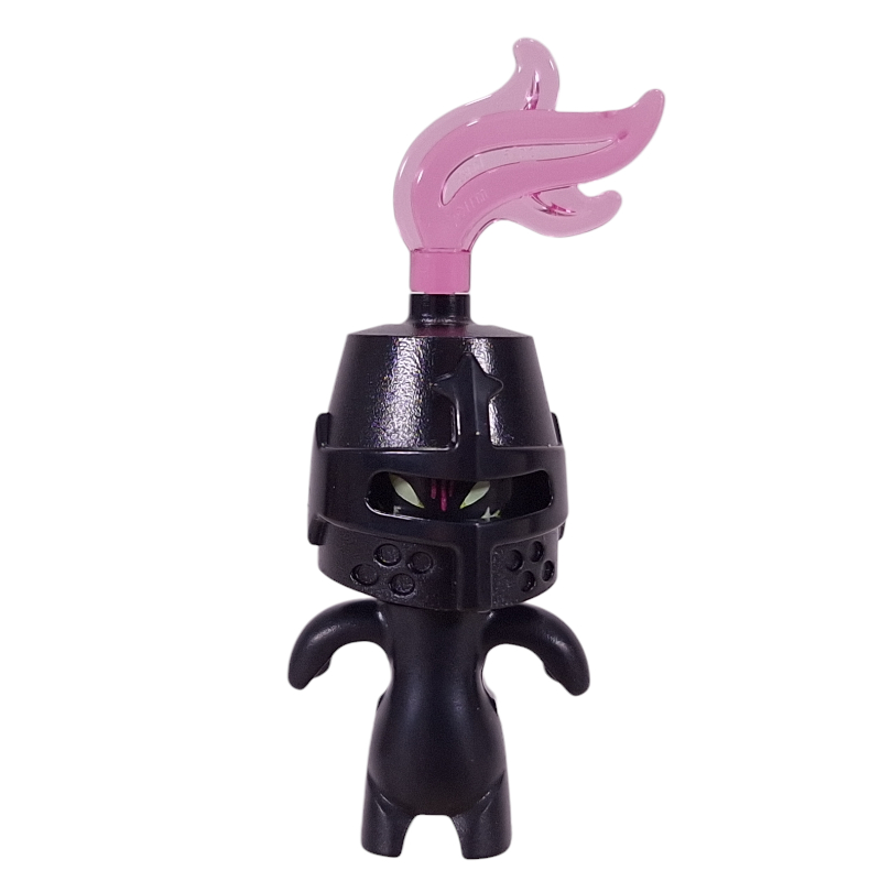 Grimspawn, casque de chevalier, plume transparent-rose (Grimspawn, Knight Helmet, Trans-Pink Plume)