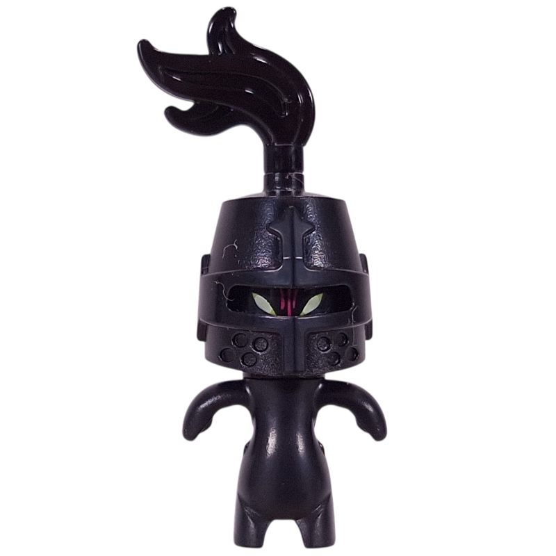 Grimspawn, casque de chevalier, plume noire (Grimspawn, Knight Helmet, Black Plume)
