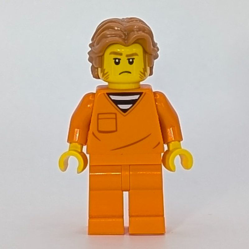 Bandit, jumpsiut de prison orange, cheveux nougat moyen (Criminal, Orange Prison Jumpsiut, Medium Nougat Hair)