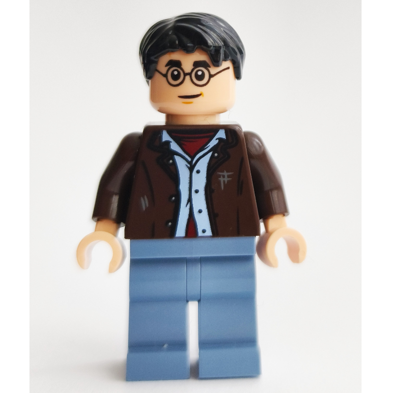 Harry Potter, torse brun foncé, jambes bleu sable (Harry Potter, Dark Brown Torso, Sand Blue Legs)