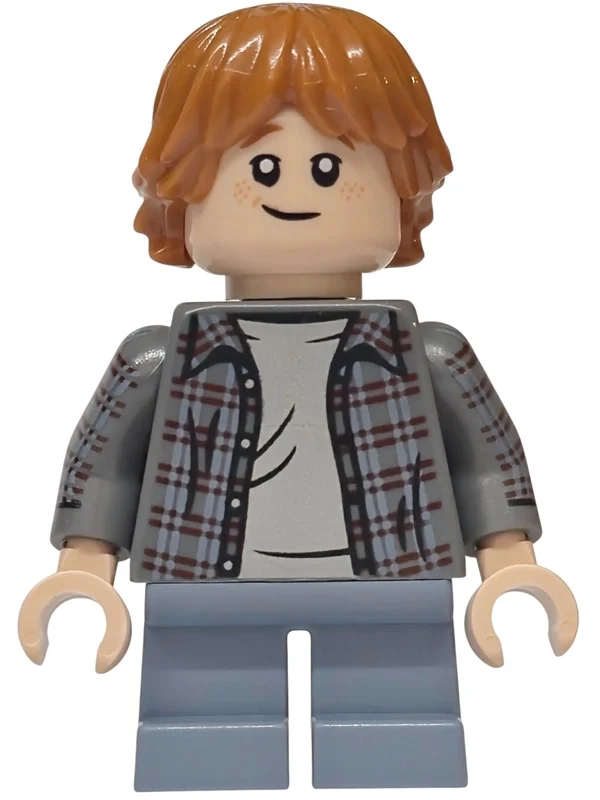 Ron Weasley, chemise gris bleuté foncé, jambes courtes bleu sable (Ron Weasley, Dark Bluish Gray Shirt, Short Sand Blue Legs)
