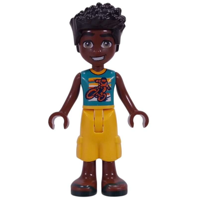 Zac, haut turquoise foncé, pantalon jaune (Zac, Dark Turquoise Top, Yellow Pants)