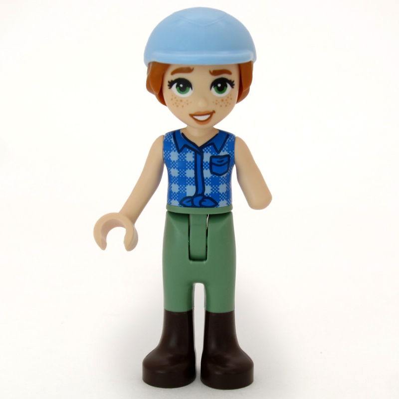 Autumn, casque d'équitation bleu clair (Autumn, Bright Light Blue Riding Helmet)