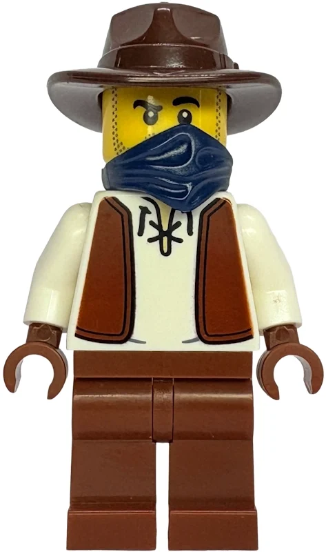 Expert en explosifs, torse blanc, jambes brun rougeâtre, fedora, masque (Explosives Expert, White Torso, Reddish Brown Legs, Fedora, Mask)