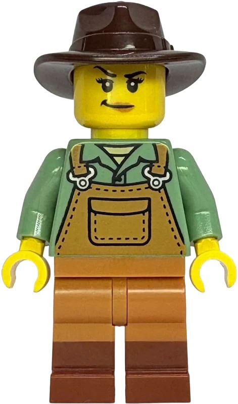Expert en explosifs, torse vert sable, tablier de nougat moyen, fedora (Explosives Expert, Sand Green Torso, Medium Nougat Apron, Fedora)
