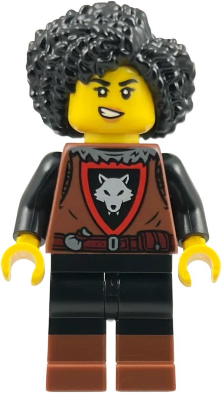 Chevalier, Wolfpack, cheveux noirs (Knight, Wolfpack, Black Hair)