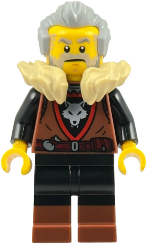 Chevalier, wolfpack, cheveux gris bleuté clair, collier de fourrure (Knight, Wolfpack, Light Bluish Grey Hair, Fur Collar)