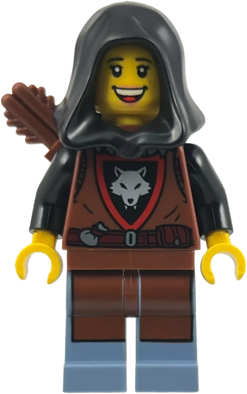 Chevalier, Wolfpack, capuche noire, carquois (Knight, Wolfpack, Black Hood, Quiver)