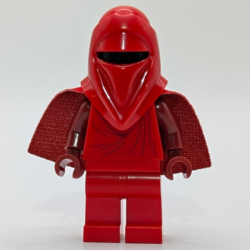 Garde royale, mains rouge foncé, cape courte (Royal Guard, Dark Red Hands, Short Cape)