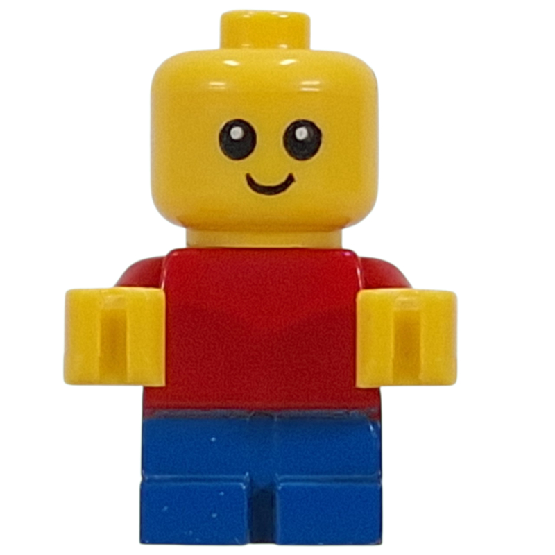 Bébé, torse rouge, jambes bleues (Baby, Red Torso, Blue Legs)