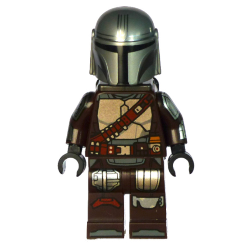 Le mandalorian / Din Djarin, tenue marron foncé avec jet pack (The Mandalorian / Din Djarin, Dark Brown Outfit with Jet Pack)