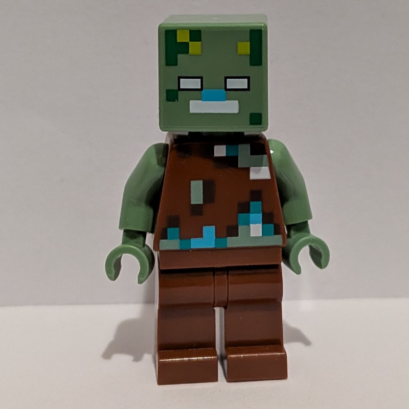 Zombie, tête de sable vert (noyé) (Zombie, Sand Green Head (Drowned))